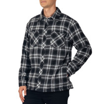 Alpine Swiss Mens Flannel Shacket Long Sleeve Plaid Button Down